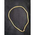 10inch 14K Gold plated on brass Miami Tight Cuban Link ANKLET.